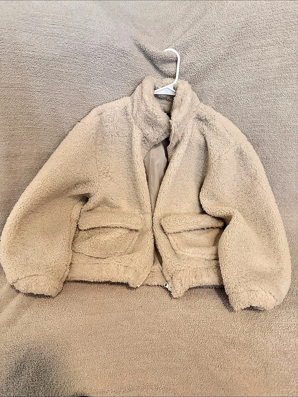 Mark Edwards Studio Teddy Jacket in Beige